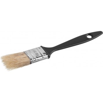 01008-025 | Кисть плоская, пластиковая ручка, светлая смешанная щетина, 25мм, СИБИН-0