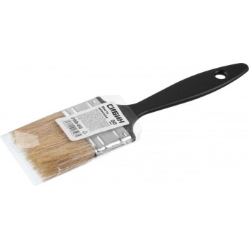 01008-050 | Кисть плоская, пластиковая ручка, светлая смешанная щетина, 50мм, СИБИН-2