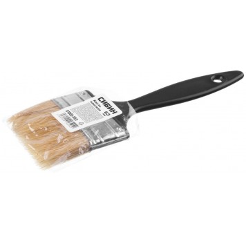 01008-063 | Кисть плоская, пластиковая ручка, светлая смешанная щетина, 63мм, СИБИН-2