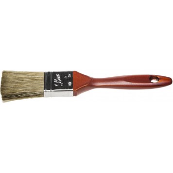 01051-038 | Кисть плоская, деревянная ручка, смешанная щетина, 38мм, STAYER LASUR-LUX-0