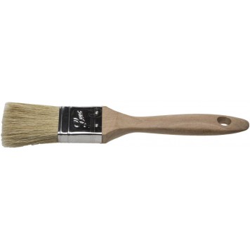 01053-025 | Кисть плоская, светлая натуральная щетина, деревянная ручка, 25мм, STAYER UNIVERSAL-LUX-0