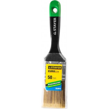 0106-050 | Кисть плоская, искусственная щетина, деревянная ручка, 50мм, STAYER KANEKARON-EURO-1