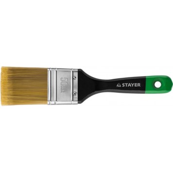 0106-050 | Кисть плоская, искусственная щетина, деревянная ручка, 50мм, STAYER KANEKARON-EURO-2