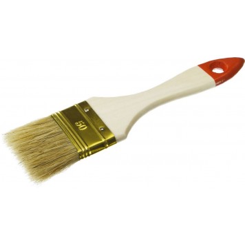 01099-050_z01 | Кисть плоская светлая щетина, деревянная ручка, 50мм, ЗУБР УНИВЕРСАЛ-ОПТИМА-0