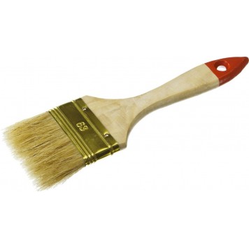 01099-063_z01 | Кисть плоская светлая щетина, деревянная ручка, 63мм, ЗУБР УНИВЕРСАЛ-ОПТИМА-0
