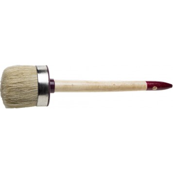01501-45 | Кисть круглая, светлая щетина, деревянная ручка, №12, 45мм, ЗУБР МАСТЕР-0