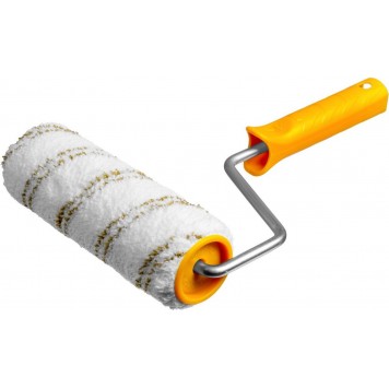 0341-18 | Валик МИКРОВОЛОКНО малярный в сборе, ворс 9 мм, бюгель 8 мм, 48x180мм, STAYER PROFI-0