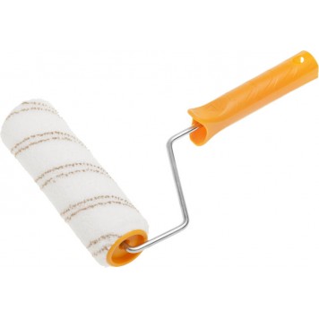 0343-18 | Валик "МИКРОВОЛОКНО" малярный в сборе, ворс 9 мм, бюгель 6 мм, 40x180мм, STAYER MASTER-0