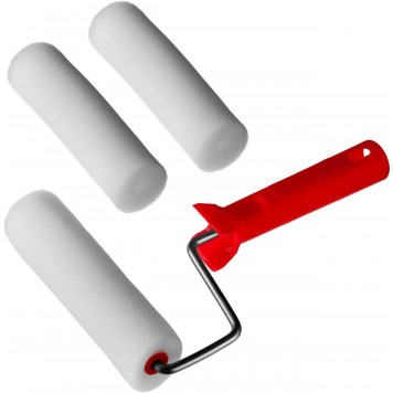 0363-14_z01 | Валик "ПОРОЛОН" в наборе: 3 шубки + ручка, 140 мм, d=40 мм, MIRAX-0