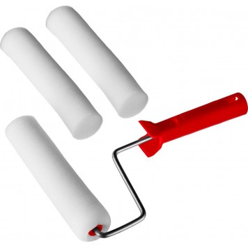 0364-18_z01 | Валик "ПОРОЛОН" в наборе: 3 шубки + ручка, 180 мм, d=40 мм, MIRAX-0