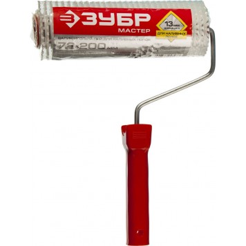 03952-20 | Валик игольчатый для наливных полов в сборе, пластмассовые иглы 13мм, 72х200мм, ЗУБР МАСТЕР-1