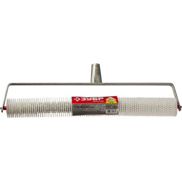 03952-60 | Валик игольчатый для наливных полов на металлической рамке, под удлинитель, пластмассовые иглы 13мм, 72х600мм, ЗУБР МАСТЕР-1