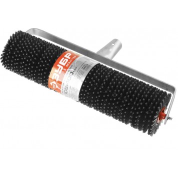 03954-40 | Валик игольчатый по бетону на металлической рамке, под удлинитель, пластмассовые иглы 27мм, 105х400мм, ЗУБР МАСТЕР-1