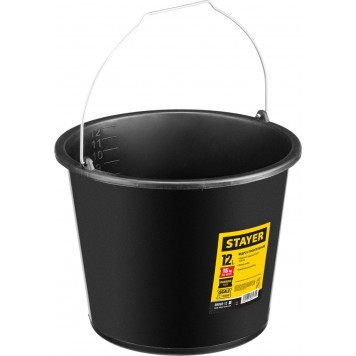 06083-12_z01 | 12л, ведро строительное пластмассовое, высокопрочное, STAYER-0