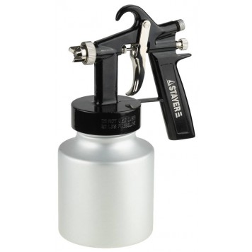 06479 | Пистолет краскораспылительный, с нижним бачком 1000 мл, расход воздуха 120л/мин, 1,3мм, STAYER MASTER-0
