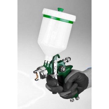 06522-1.7 | Краскопульт пневматический HVLP, с верхним бачком, 1,7мм, KRAFTOOL AIRKRAFT-6