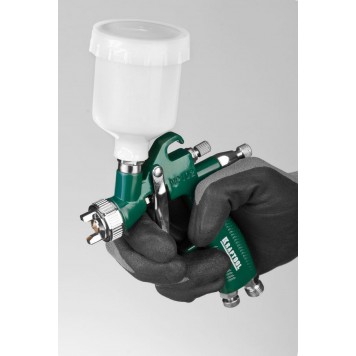 06565-1.0 | Краскопульт пневматический HVLP, c верхним бачком, 1,0мм, KRAFTOOL AIRKRAFT MINI-6