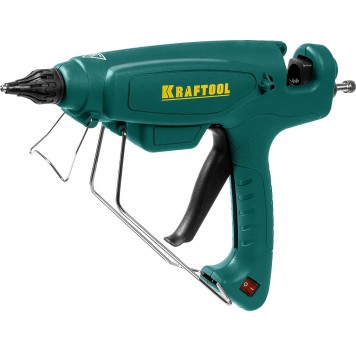 06843-220-12 | Пистолет клеевой (термоклеящий), эл, двухкомп корпус, рабоч темп 193град, выход клея 1,2кг/час, d=12мм, 220Вт, KRAFTOOL PRO-0