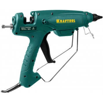 06843-220-12 | Пистолет клеевой (термоклеящий), эл, двухкомп корпус, рабоч темп 193град, выход клея 1,2кг/час, d=12мм, 220Вт, KRAFTOOL PRO-2