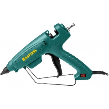 06843-220-12 | Пистолет клеевой (термоклеящий), эл, двухкомп корпус, рабоч темп 193град, выход клея 1,2кг/час, d=12мм, 220Вт, KRAFTOOL PRO-3