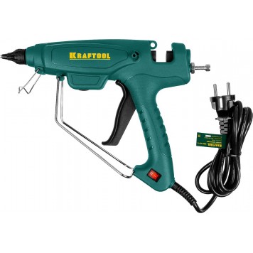 06843-220-12 | Пистолет клеевой (термоклеящий), эл, двухкомп корпус, рабоч темп 193град, выход клея 1,2кг/час, d=12мм, 220Вт, KRAFTOOL PRO-4
