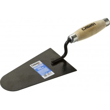 0820-5_z01 | Кельма каменщика с деревянной усиленной ручкой, КК, СИБИН-1