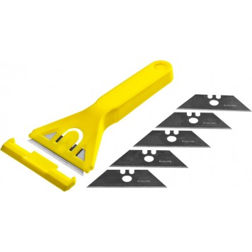 0851-H6_z01 | Набор: Скребок пластмассовый с 5 лезвиями, 50мм, STAYER STANDARD-0