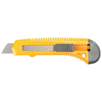 0911 | Нож с выдвижным сегмент. лезвием, пластмасс.,18мм, STAYER STANDARD-0