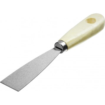 1000-030_z01 | Шпатель стальной 30 мм, деревянная ручка, MIRAX-0