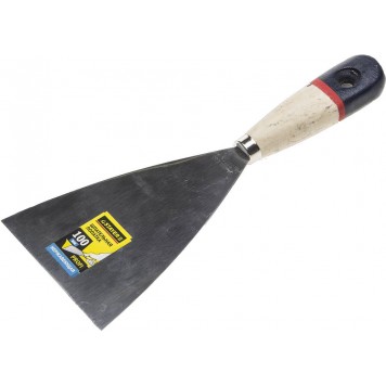 10012-100 | Шпательная лопатка c нержавеющим полотном, деревянная ручка, 100мм, STAYER PROFI-0