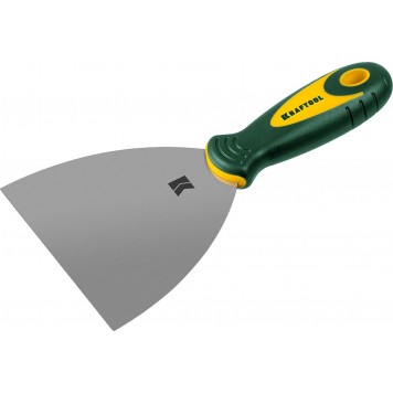 10035-125 | Шпательная лопатка с 2-компонент ручк, профилиров нержав полотно, 125мм, KRAFTOOL-0