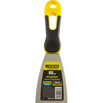 10045-06 | Шпатель нержавеющее профилированное полотно, 2к ручка, 60 мм, STAYER PROFESSIONAL-1