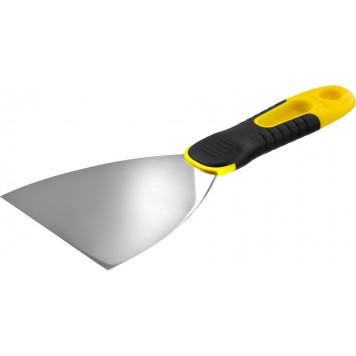 10045-10 | Шпатель нержавеющее профилированное полотно, 2к ручка, 100 мм, STAYER PROFESSIONAL-0