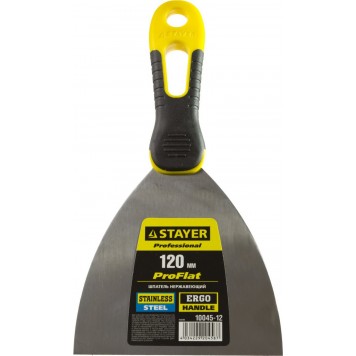 10045-12 | Шпатель нержавеющее профилированное полотно, 2к ручка, 120 мм, STAYER PROFESSIONAL-1