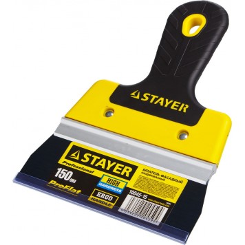 10045-15 | Фасадный шпатель анодированный 150 мм, 2к ручка, STAYER PROFLAT-1