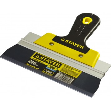 10045-20 | Фасадный шпатель анодированный 200 мм, 2к ручка, STAYER PROFLAT-1