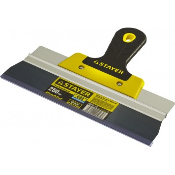 10045-25 | Фасадный шпатель анодированный 250 мм, 2к ручка, STAYER PROFLAT-1