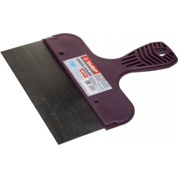 10051-200 | Шпатель стальной c пластмассовой ручкой, 200мм, ЗУБР МАСТЕР-0