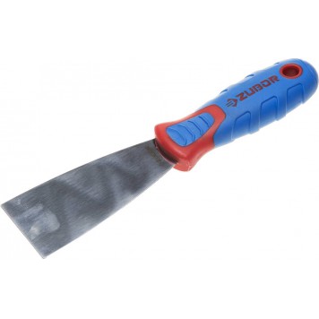 10055-050 | Шпательная лопатка с 2-компонент.усил.ручкой, профилированное нержав.полотно, 50 мм, ЗУБР ПРЕМИУМ-0