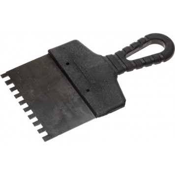 1007-12 | Шпатель фасадный зубчатый, стальной с пластмассовой ручкой, 120мм, STAYER MASTER-0