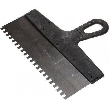 1007-30 | Шпатель фасадный зубчатый, стальной с пластмассовой ручкой, 300мм, STAYER MASTER-0