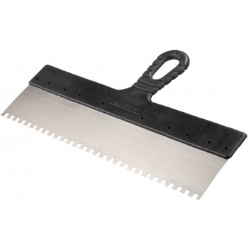 1007-35 | Шпатель фасадный зубчатый, стальной с пластмассовой ручкой, 350мм, STAYER MASTER-0