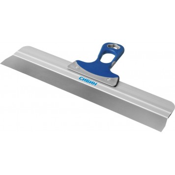 10085-45 | Шпатель ФАСАДНЫЙ нержавеющий, алюминиевая направляющая, 2к ручка, 450мм, СИБИН-0