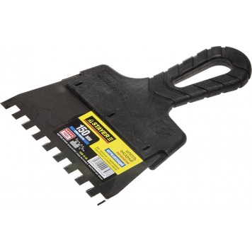 1009-15-08 | Шпатель нержавеющий зубчатый с пластмассовой ручкой, 150мм, зуб 8х8мм, STAYER PROFESSIONAL-0