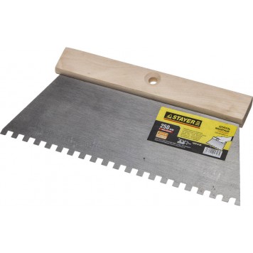 1025-6-25 | Шпатель малярный, зуб 6х6мм, 250мм, STAYER-0