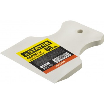 1027-80 | Шпатель резиновый белый, 80мм, STAYER MASTER-1