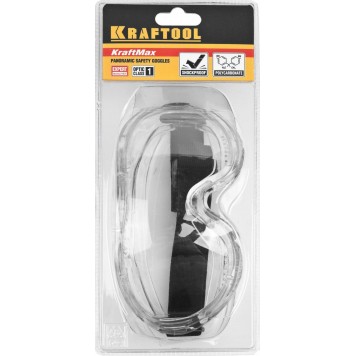 11008 | Очки защитные закрытого типа, панорамные, непрям вентиляция, с антизапотев покрыт, линза поликарбонат, KRAFTOOL EXPERT-1