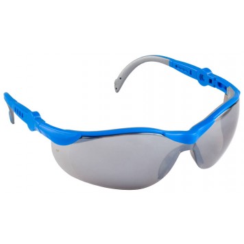110312 | Очки защитные, серые, с зеркальным покрытием с двухкомпонентными регулируемыми дужками, ЗУБР ЭКСПЕРТ-0