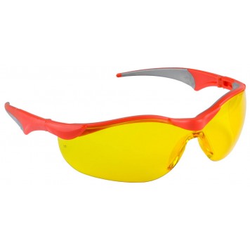 110321 | Очки защитные, желтые с мягкими двухкомпонентными дужками, ЗУБР МАСТЕР-0