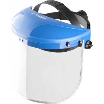 11087 | Щиток защитный лицевой пластик оголовье, разборная конструкция, визор из поликарбоната 400х200мм, ЗУБР МАСТЕР-0